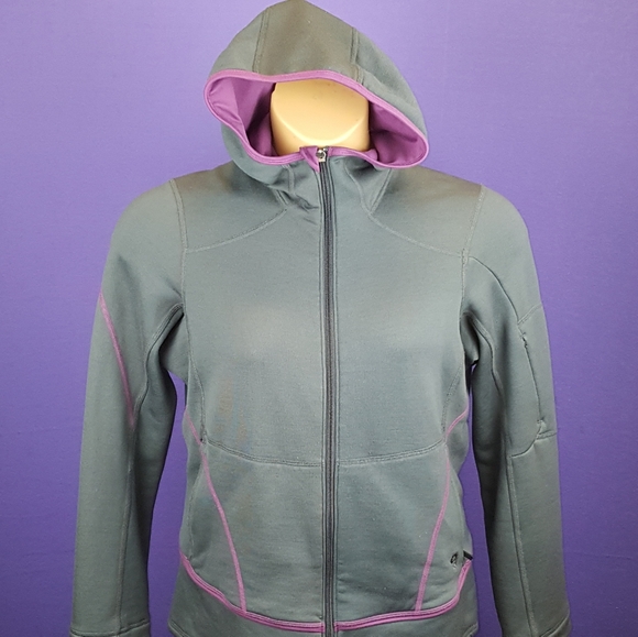 Womans mountain hardwear full zip hooded sweatshir - Picture 1 of 6